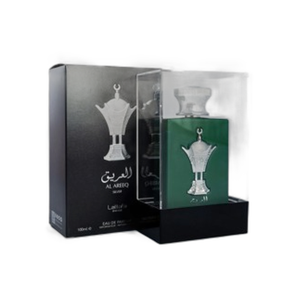Lattafa Al Areeq Silver EDP bottle