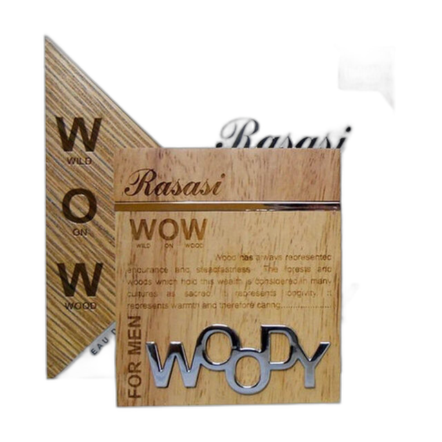 Rasasi WOW Woody EDP bottle