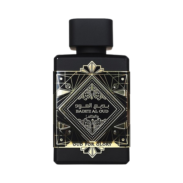 Lattafa Bade'e Al Oud Oud for Glory EDP bottle
