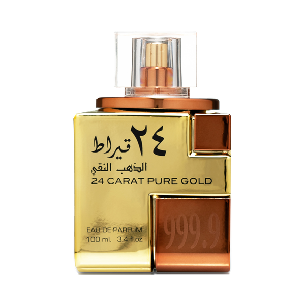 Lattafa 24 Carat Pure Gold EDP bottle